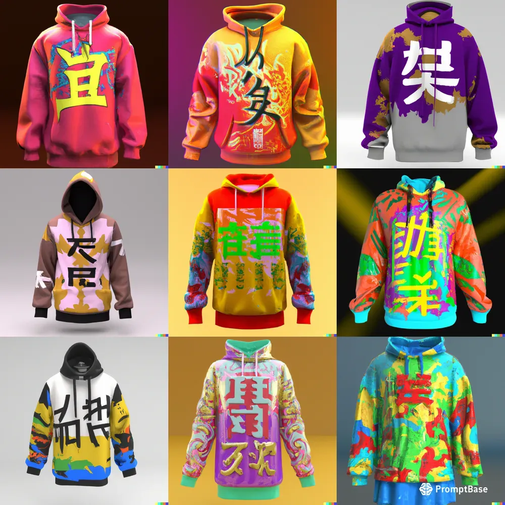Asian-Inspired Streetwear Fashion Hoodies