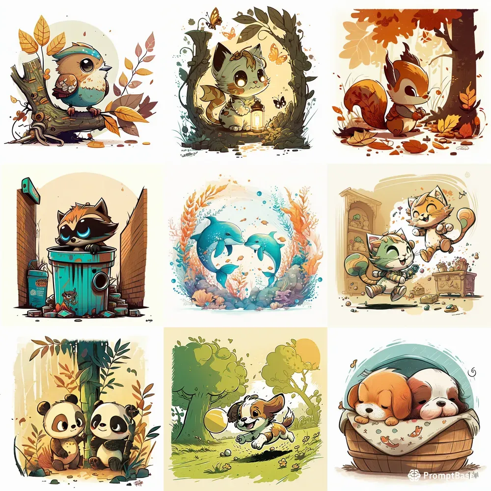 Animal Illustrations For Kids Books