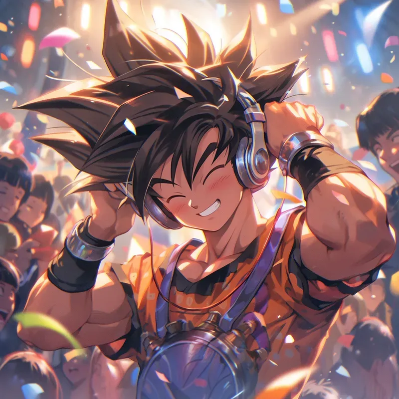Anime Characters Enjoying At Parties