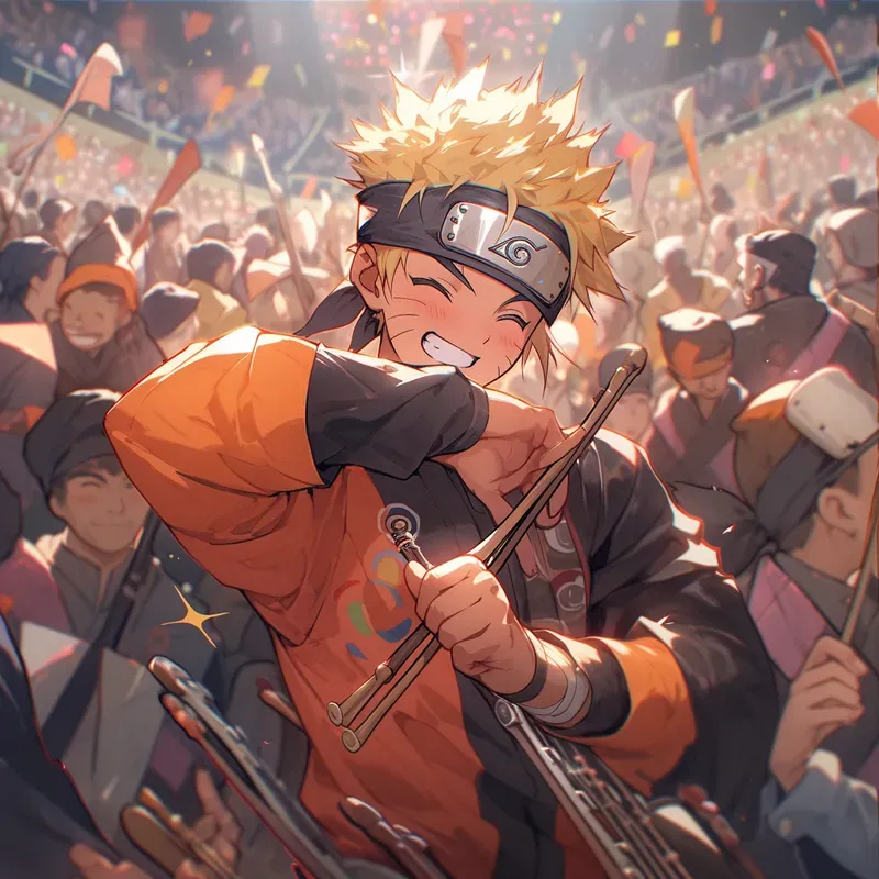 Anime Characters Enjoying At Parties