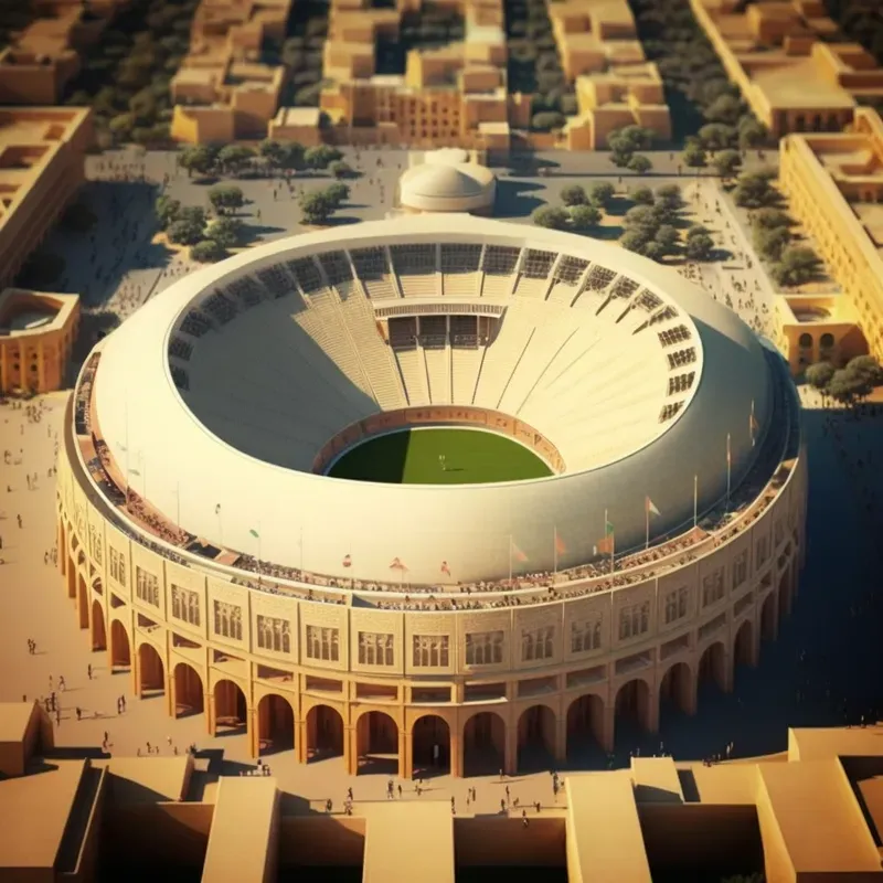 Aerial Views Of Stadiums