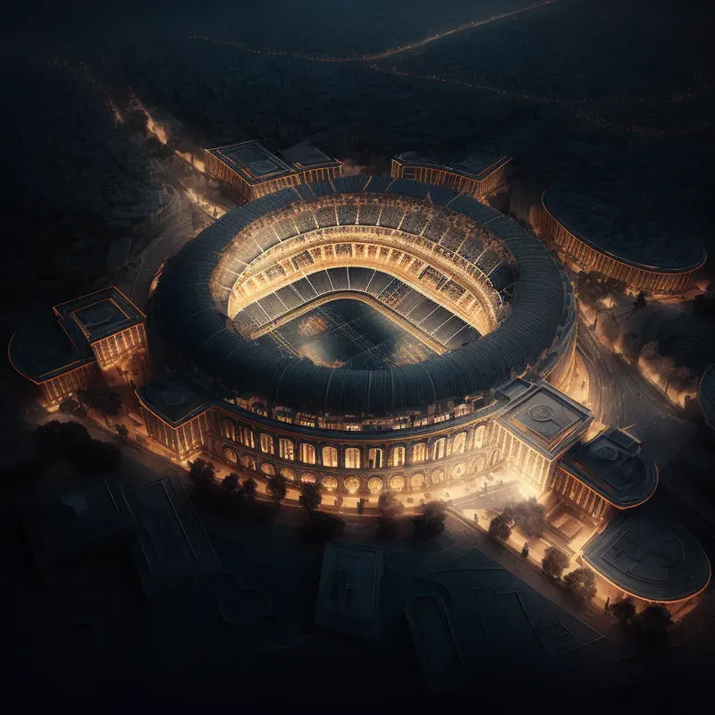 Aerial Views Of Stadiums