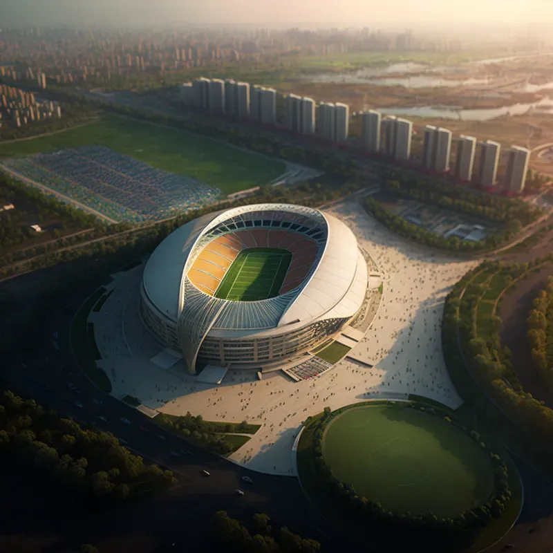 Aerial Views Of Stadiums