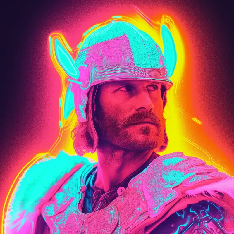 Flashy Neon Portrait Photos