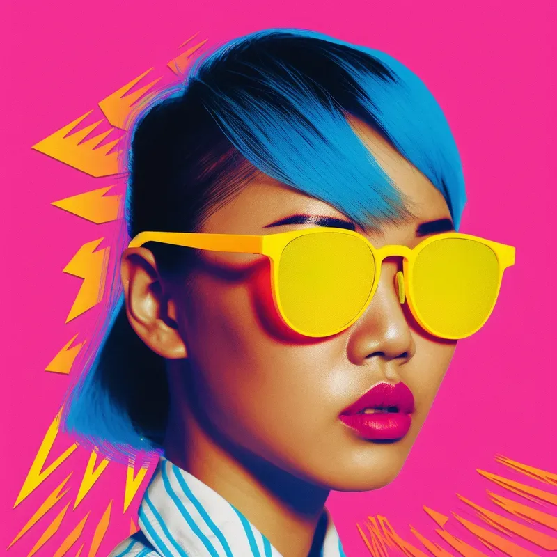 Flashy Neon Portrait Photos