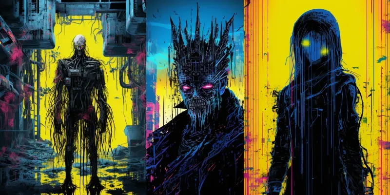 Cyberpunk Horror Apocalyptic Artworks generated by undefined