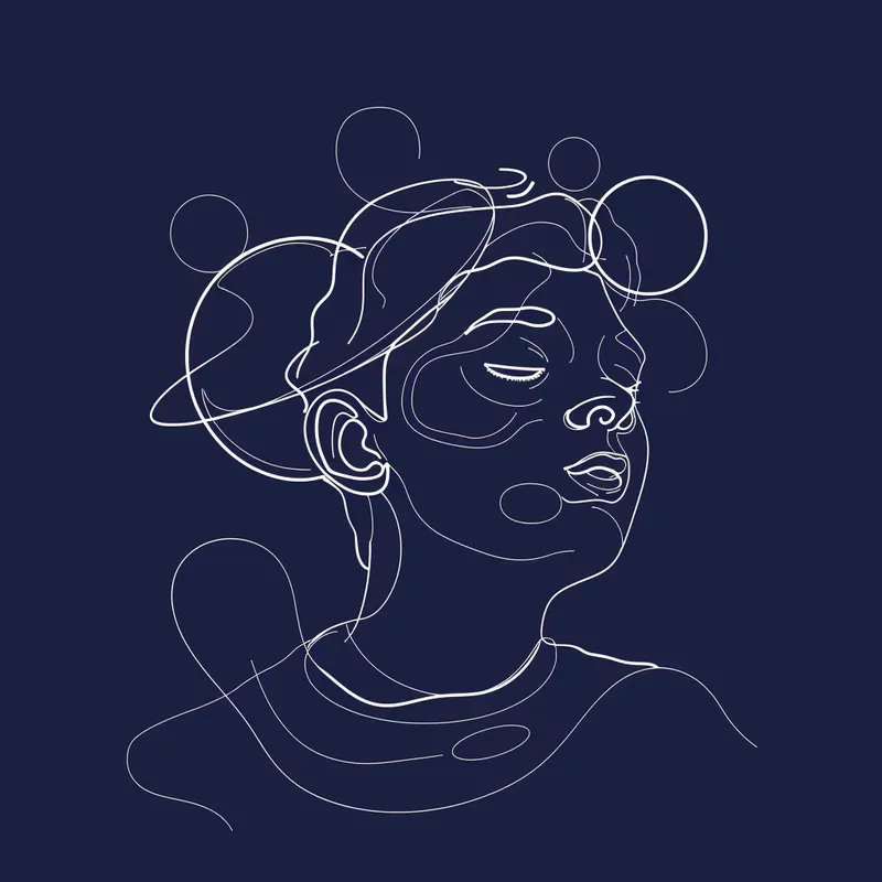 White Line Minimalistic Illustrations