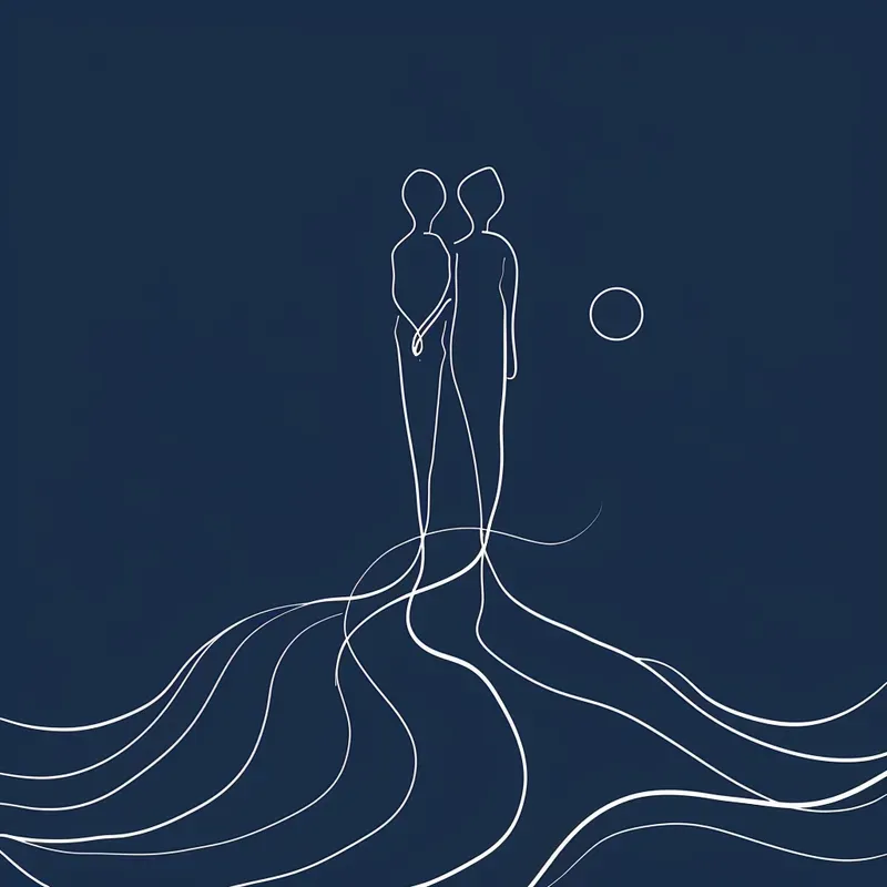 White Line Minimalistic Illustrations