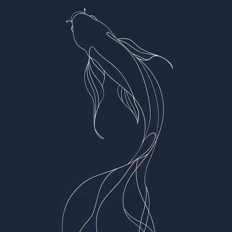 White Line Minimalistic Illustrations