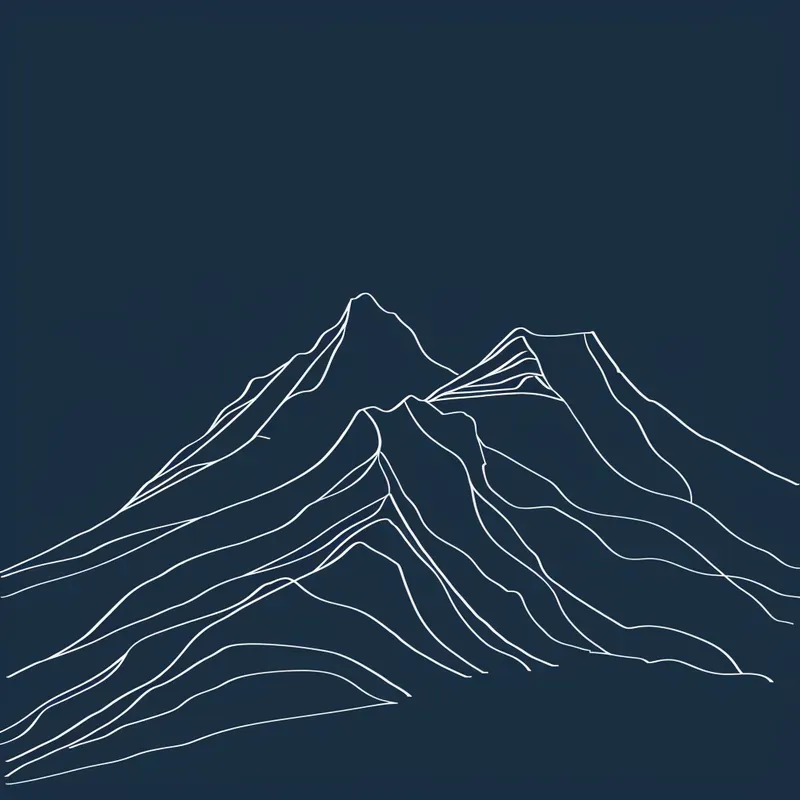 White Line Minimalistic Illustrations