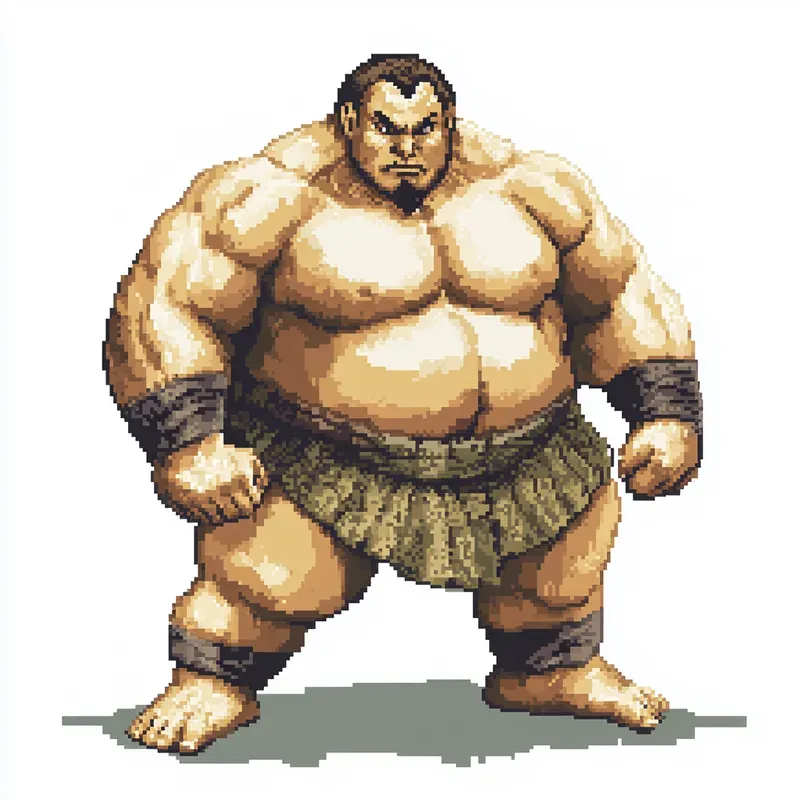 Pixel Art Fighting Characters