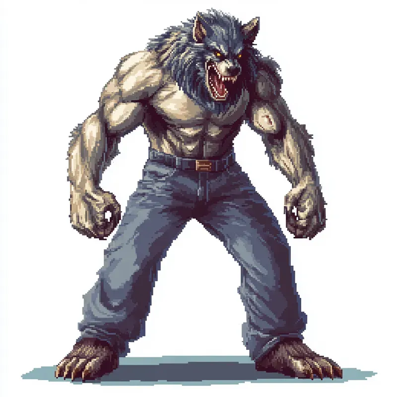 Pixel Art Fighting Characters