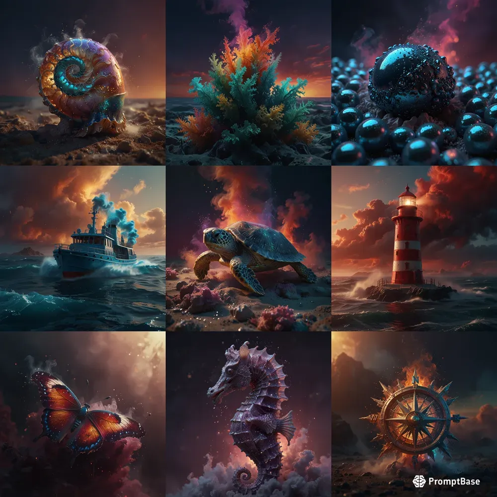 Ethereal And Futuristic Iconic Scenes