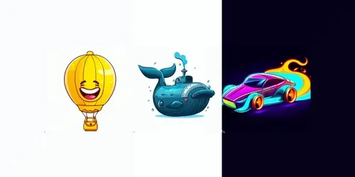 Cool Cartoon Vehicles generated by dalle