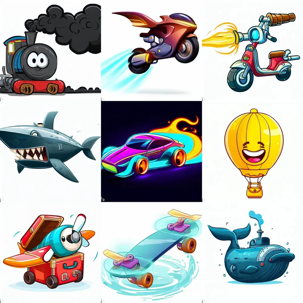 Cool Cartoon Vehicles