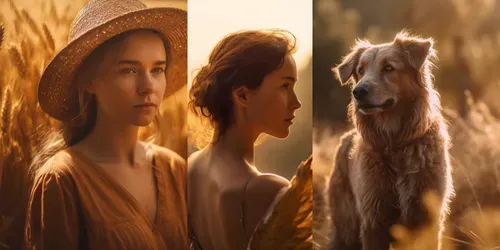 Golden Hour Portrait Photographs generated by midjourney