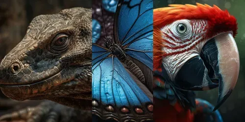 Macro Wildlife Photographs generated by midjourney