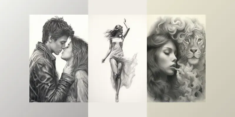 Character Pencil Drawings generated by undefined