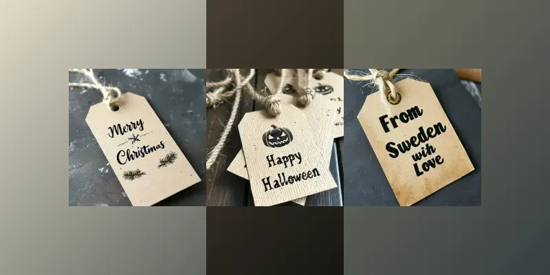 Rustic Tags With Text generated by undefined