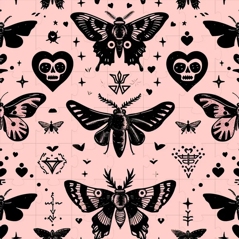 Spooky Valentines Day Patterns