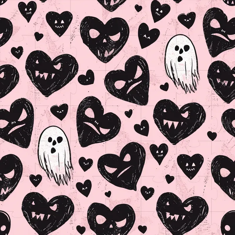 Spooky Valentines Day Patterns