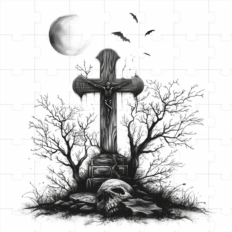 Halloween Engraving Clipart