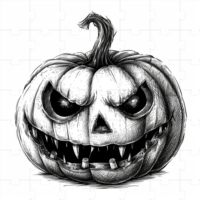 Halloween Engraving Clipart