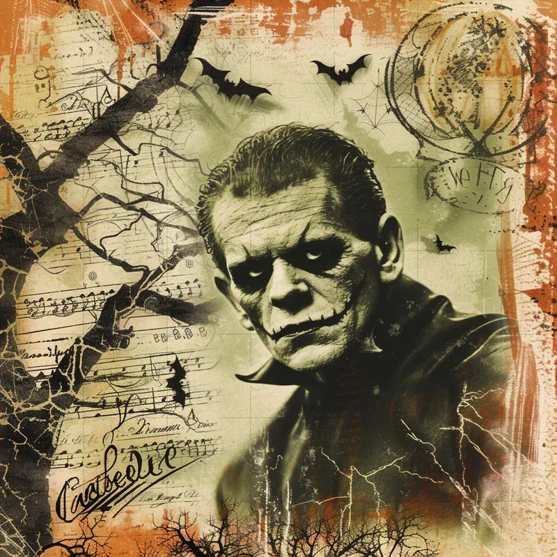 Modern Vintage Halloween Stamps