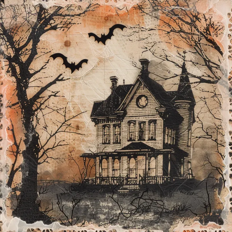Modern Vintage Halloween Stamps
