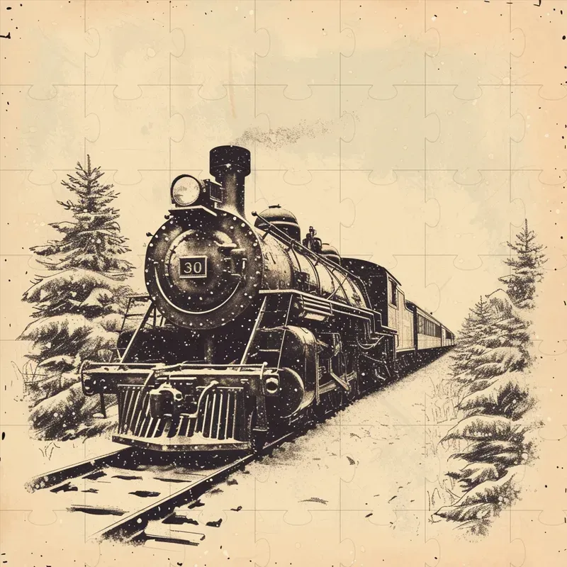 Folk Art Vintage Christmas Sketches
