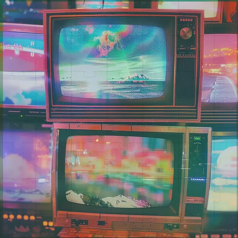 Dreamy Retro Album Cover Art