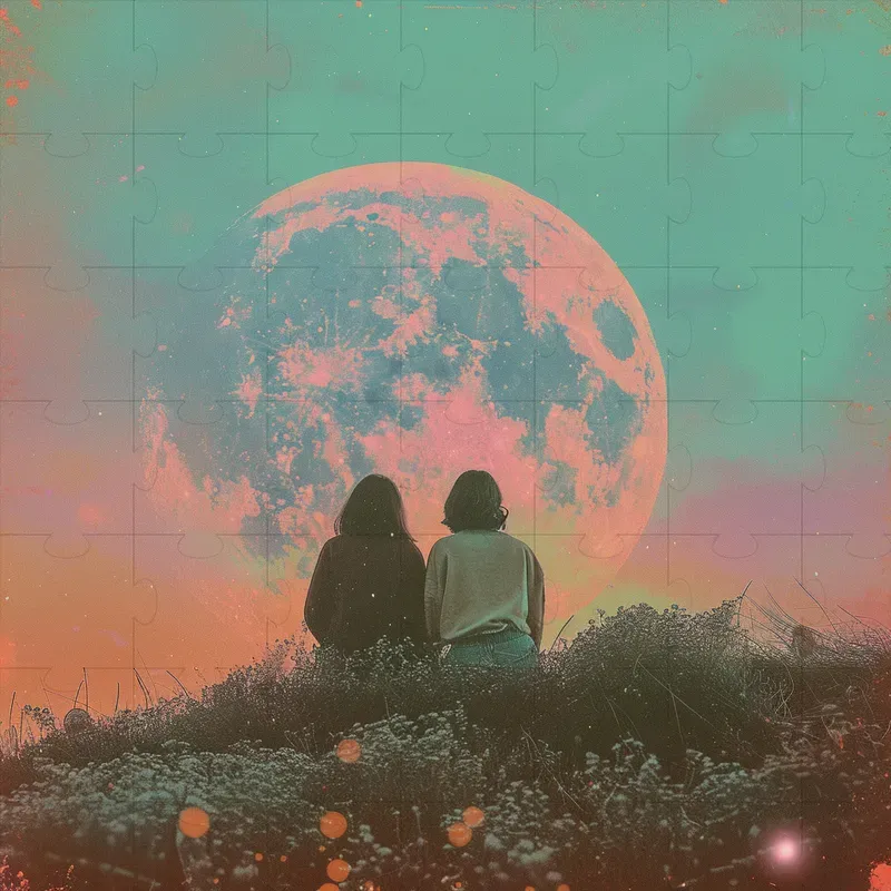 Dreamy Retro Album Cover Art