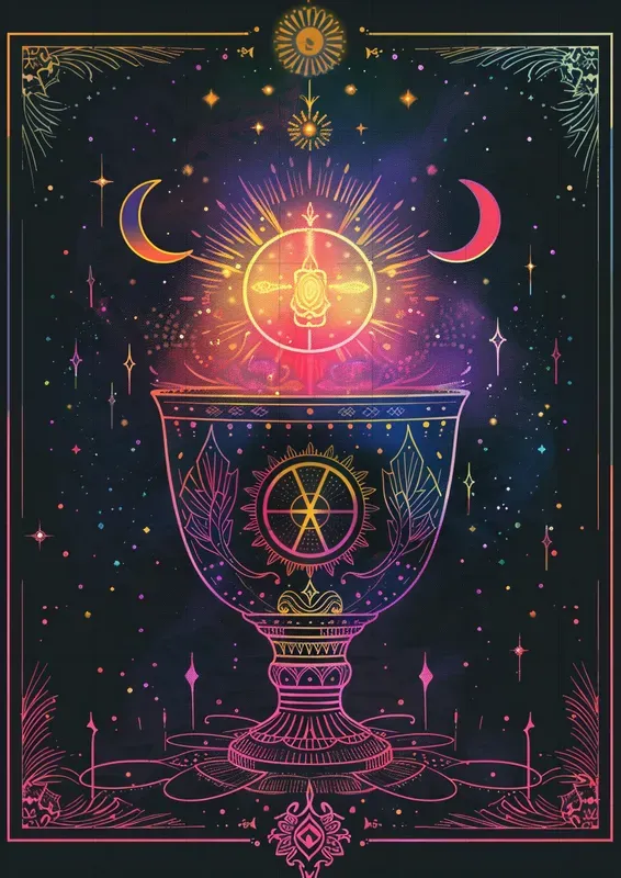 Mystic Neon Tarot Cards
