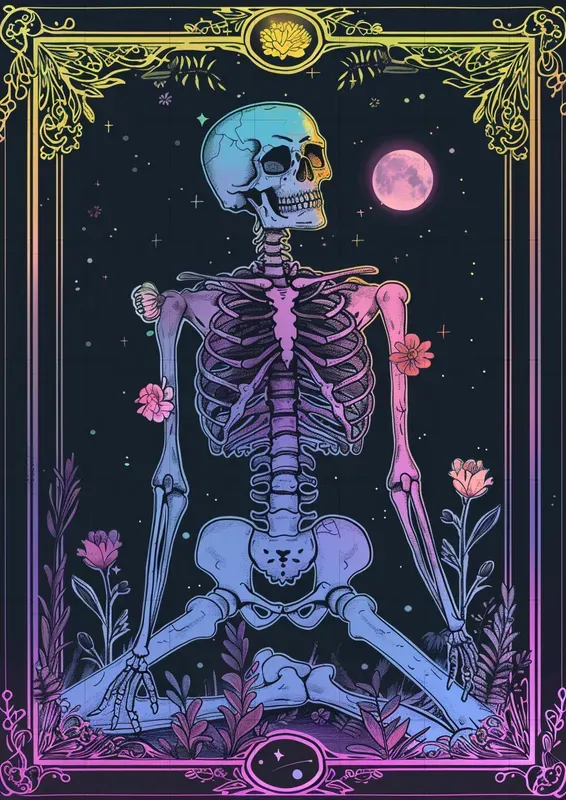 Mystic Neon Tarot Cards