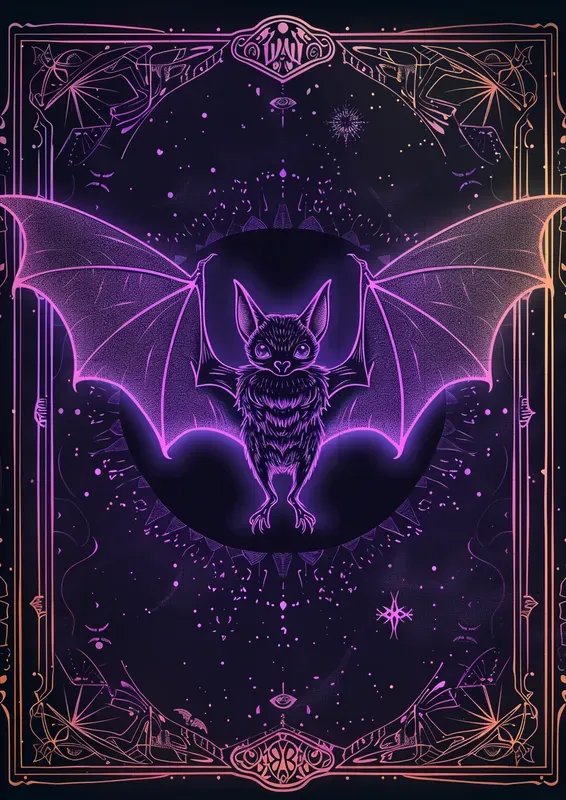 Mystic Neon Tarot Cards