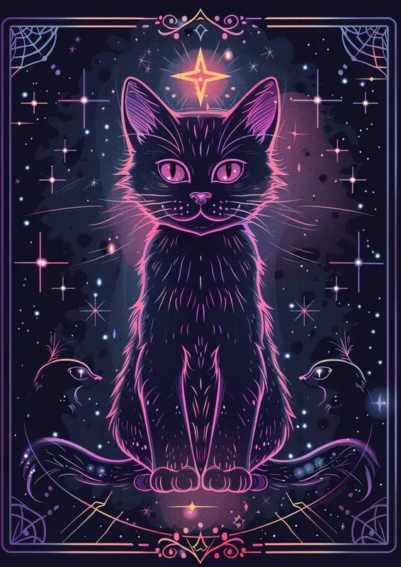 Mystic Neon Tarot Cards