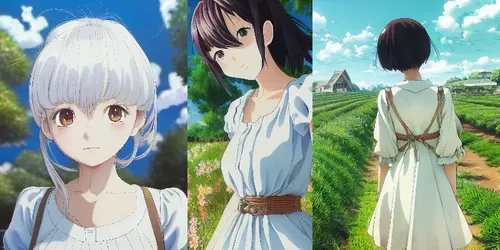 Anime Character Design generated by midjourney