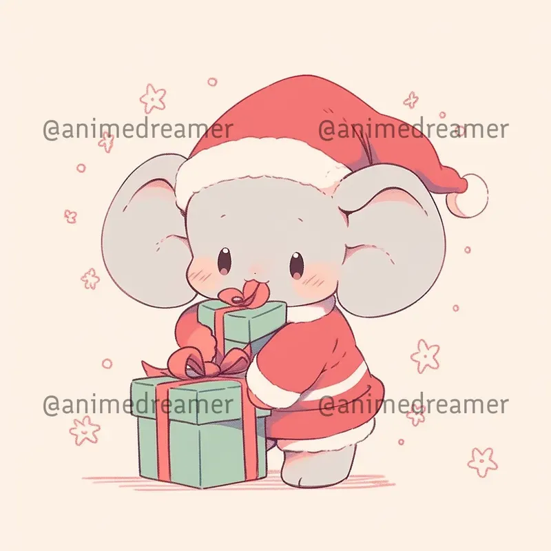 Christmas Style Cute Animals
