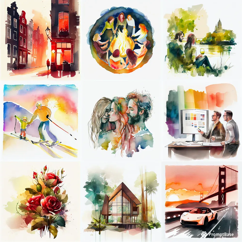 Original Watercolour Paintings