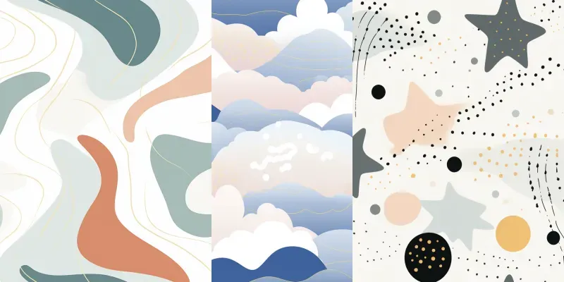 Seamless Memphis Design Style Wallpapers generated by undefined