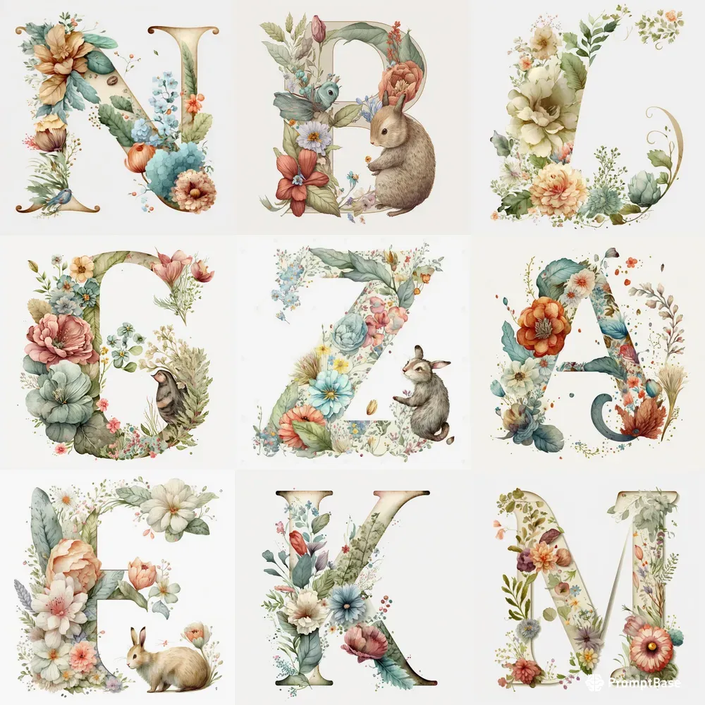 Flowery Letters