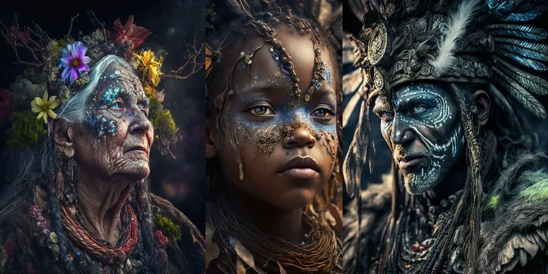 Beautiful Exotic Portrait Photos generated by undefined