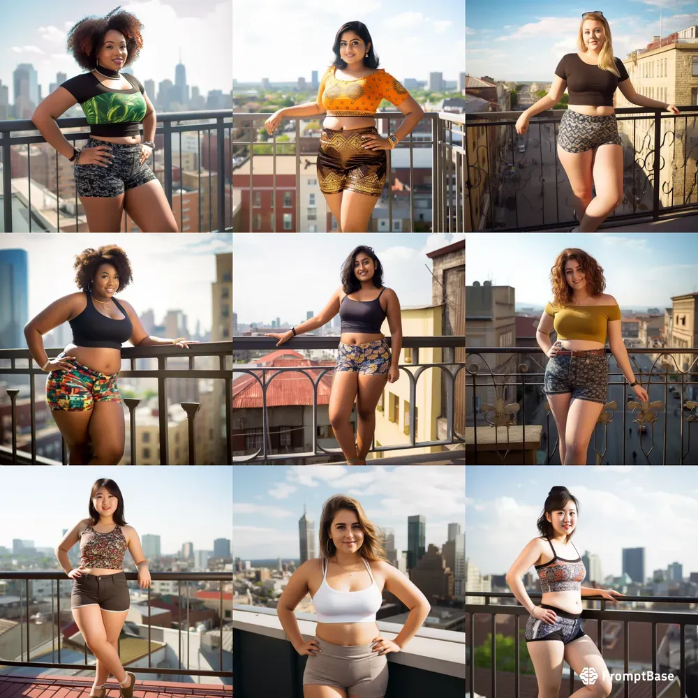 Curvy Girls On The Balconies