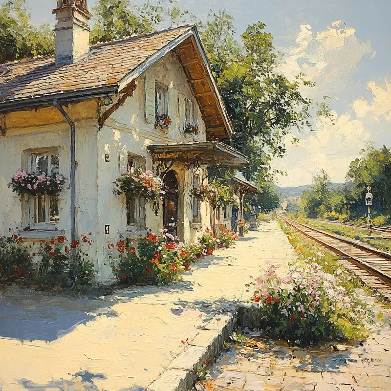 Vintage Palette Knife Paintings