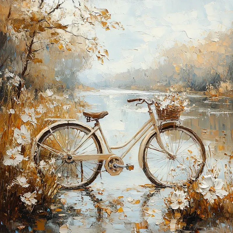 Vintage Palette Knife Paintings