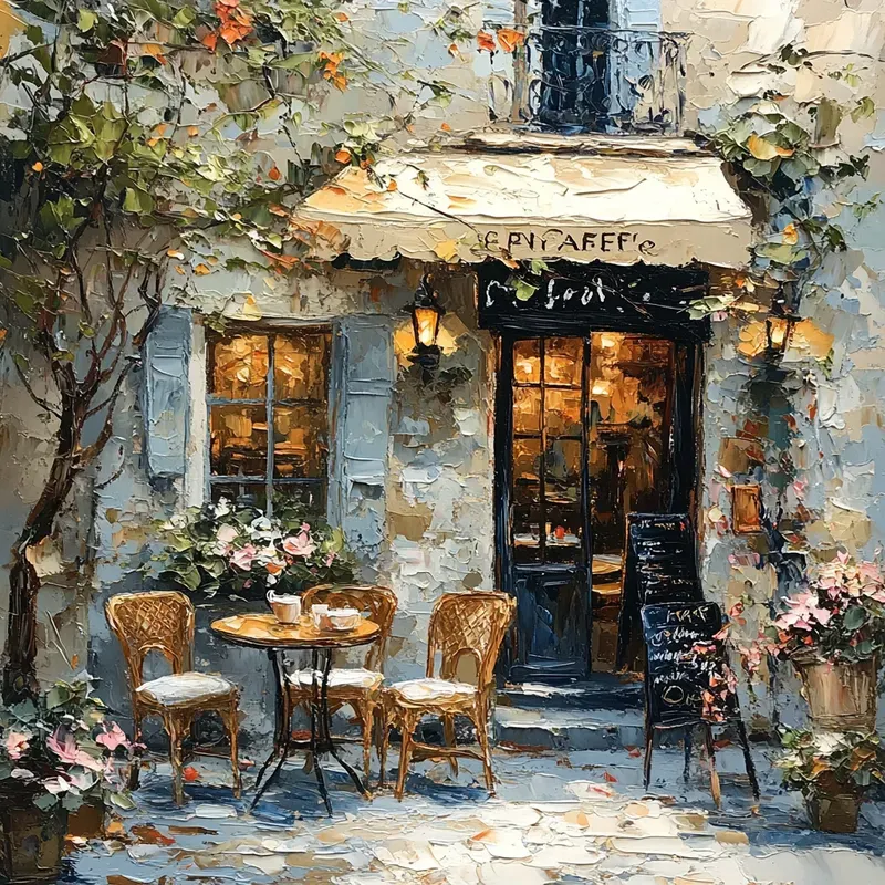 Vintage Palette Knife Paintings