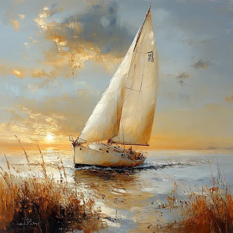 Vintage Palette Knife Paintings