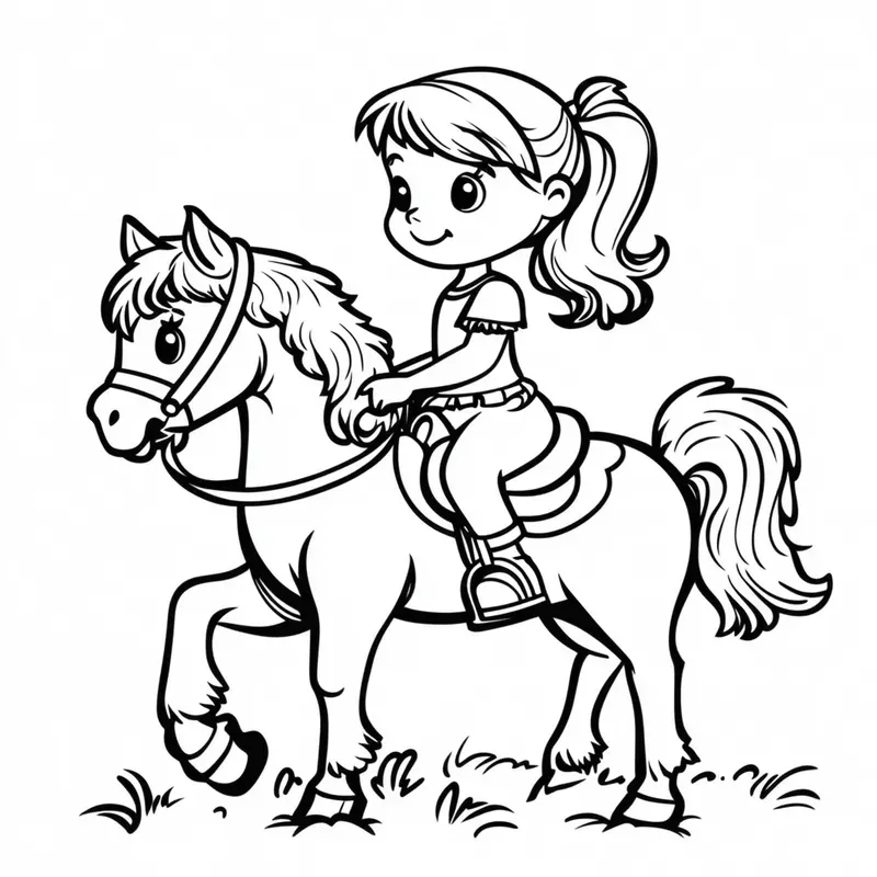 Line Art Illustrations For Coloring Books