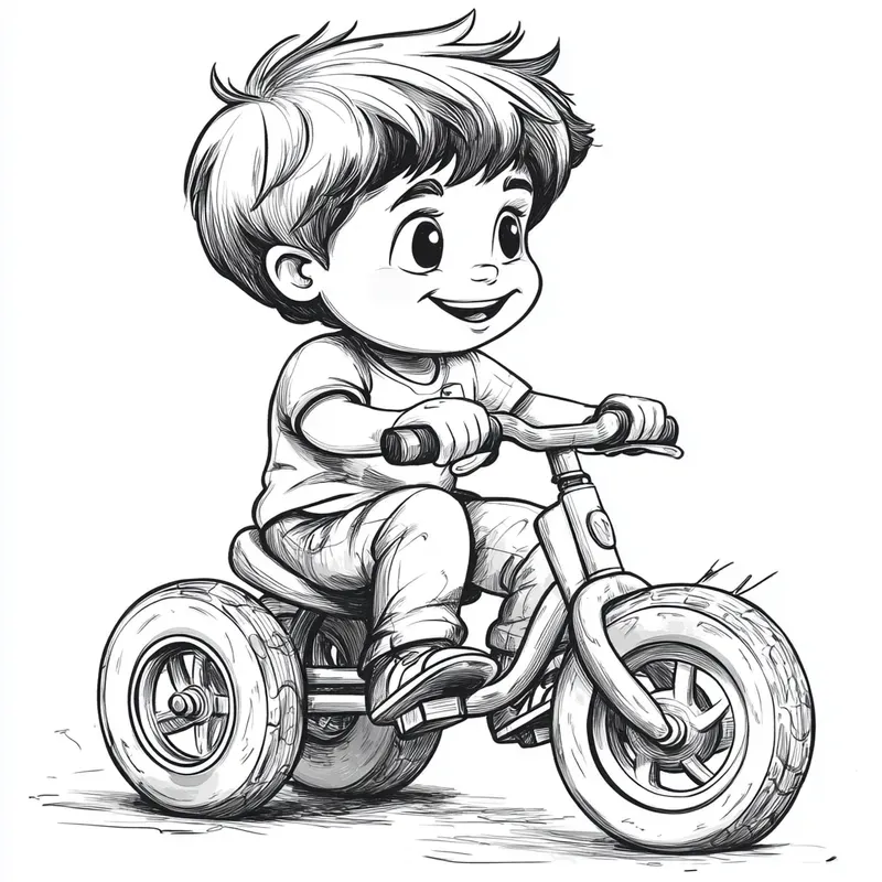 Line Art Illustrations For Coloring Books