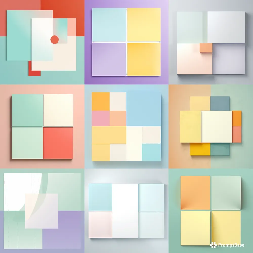 Square Pastel Abstract Backgrounds